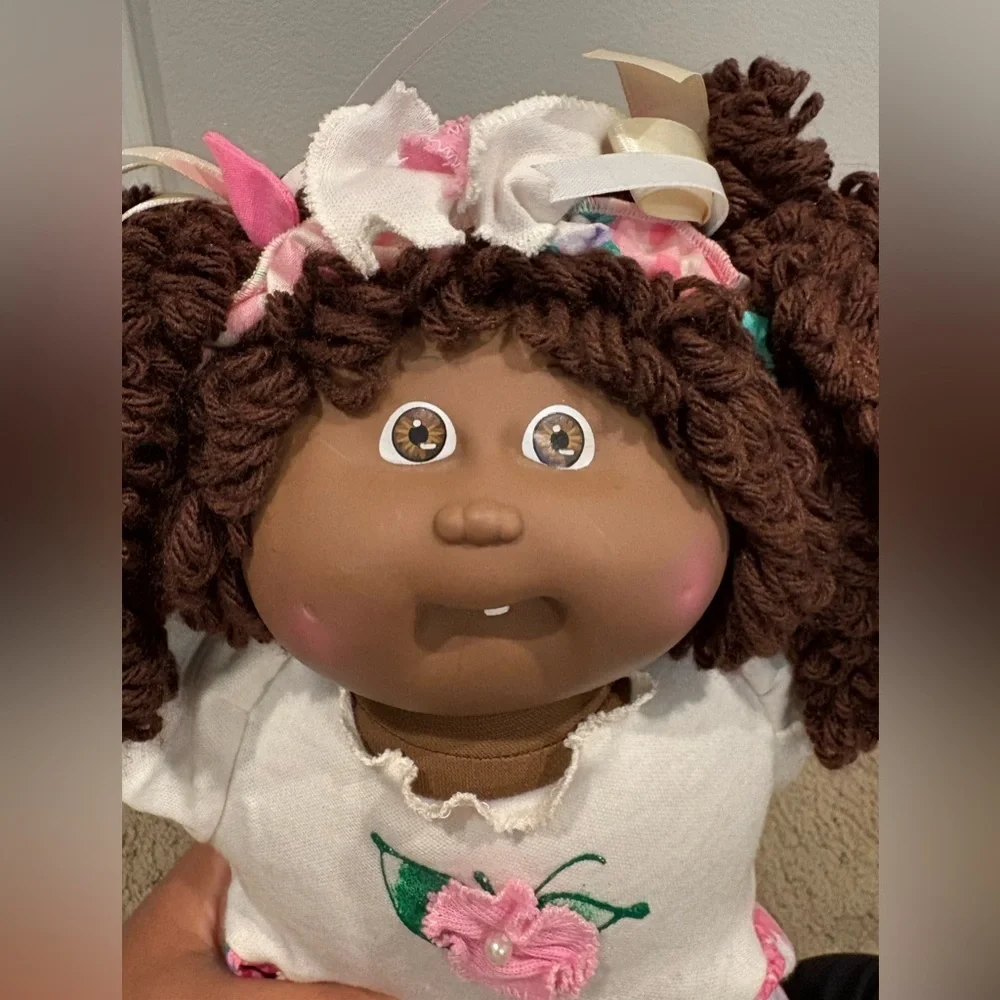African American popcorn hair cabbage patch double pony 1986 OK factory HM #5